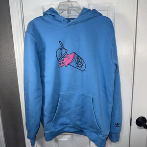 Adidas The Simpsons Squishee Hoodie Fresh Splash Mens Med Blue